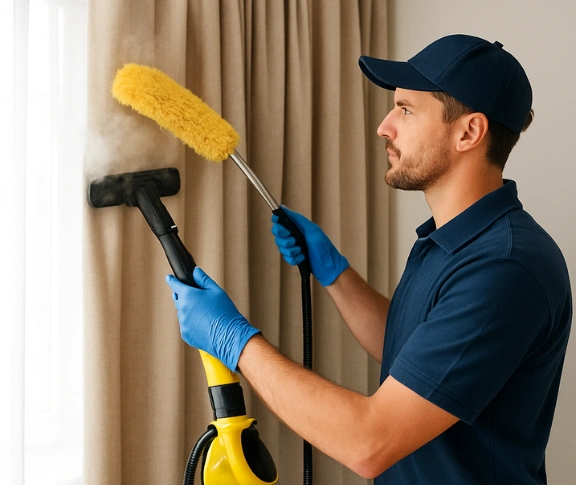 Trusted drapes cleaning technician Matty Curtain Cleaning slacks-creek QLD